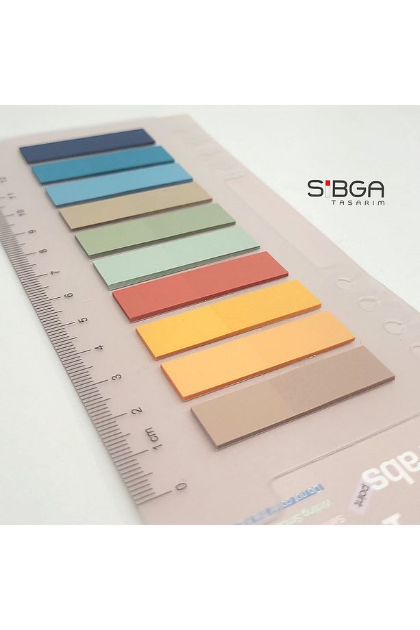 Şeffaf Renkli Postit Post-it Post It. Kitap Ayracı Ayraç Postit Sticker Not Kağıdı 200 Yaprak - 4