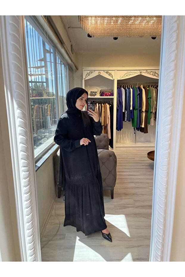 6965 Siyah Ferace - 2