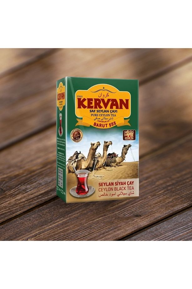 Kervan Saf Seylan Çayı Barut 555 (Yeşil) Net: 800 G - 2