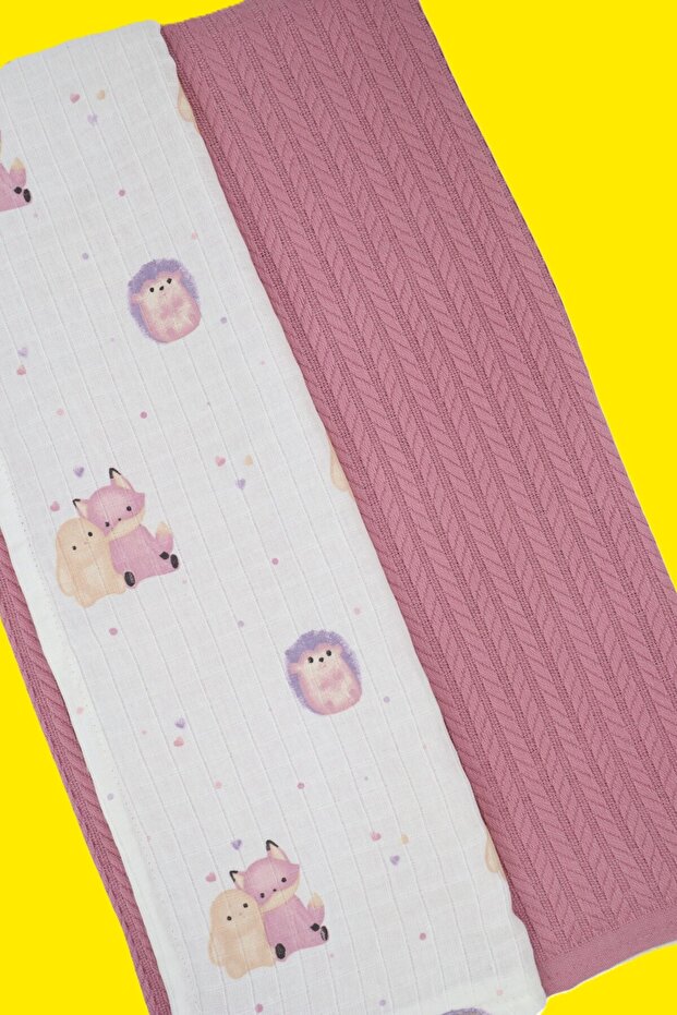 100% Cotton. Thick Baby Blanket. Muslin Baby Blanket. And Knitted Baby Blanket.