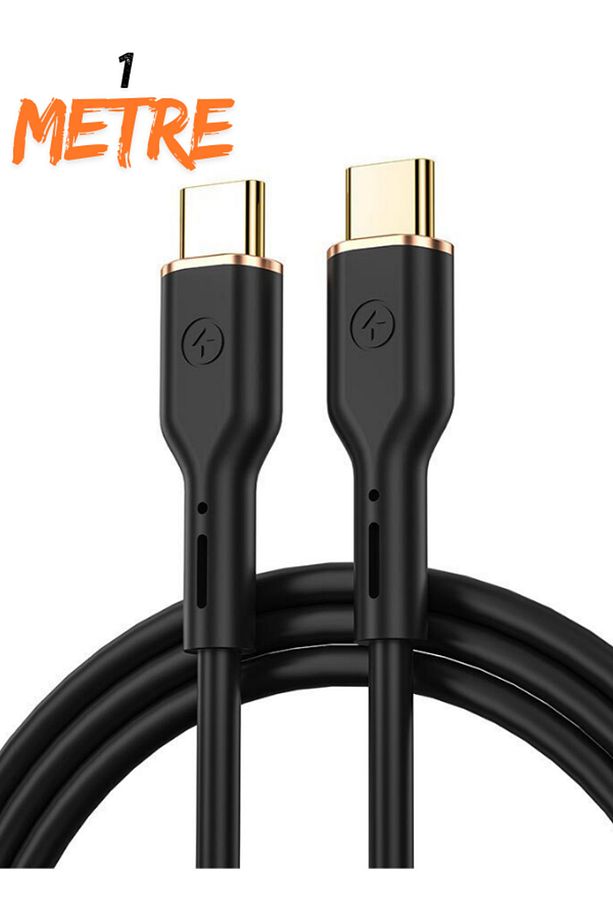3a 60 W 1mt Type C To Type-c Hızlı Şarj Xiaomi Samsung Apple Uyumlu Şarj Aleti Telefon Şarj Kablosu - 1