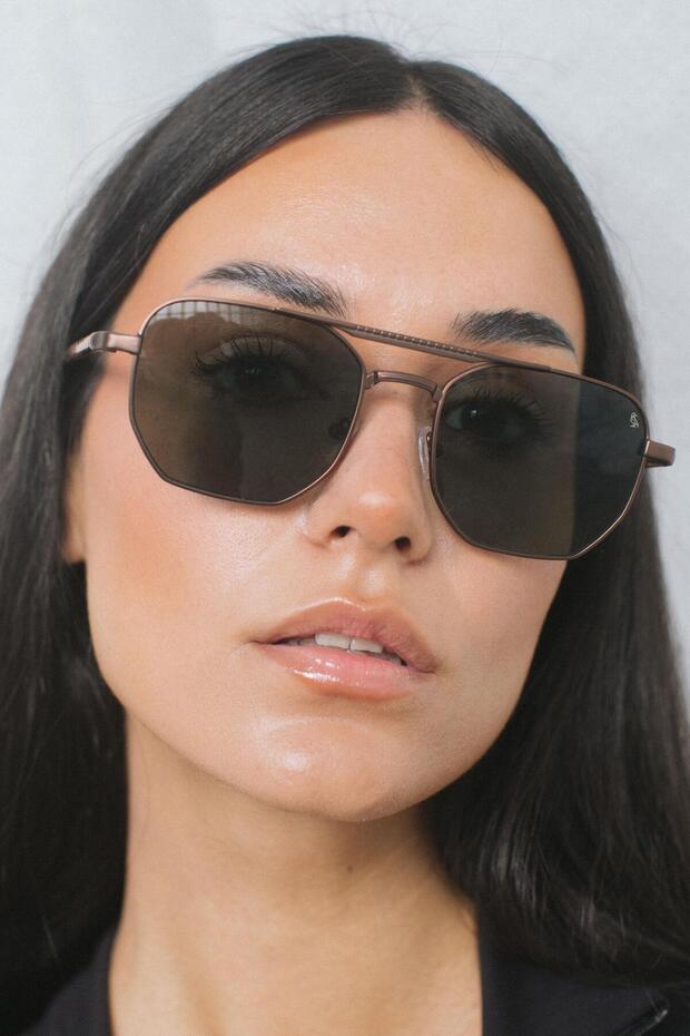 Hurtaw Bronze Green Sunglasses