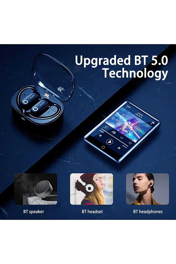 Dokunmatik Ekranlı Bluetooth Lu Mp3 Mp4 Player Dahili Hoparlör Müzik Çalar 4gb Hafızalı Mp Player - 5