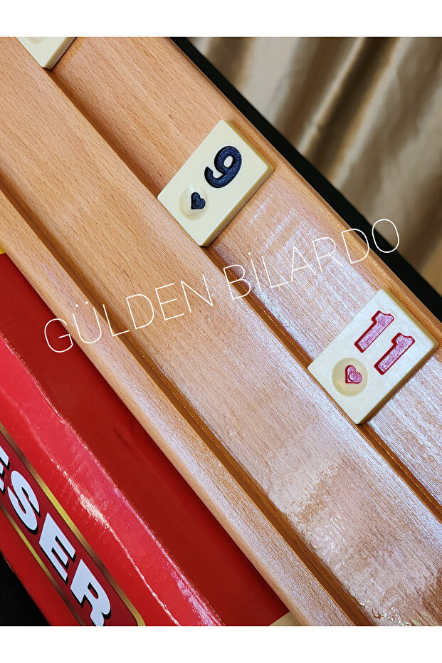 Wooden Okey Set with Tree Pattern - 3