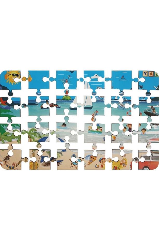 4 Adet Ahşap 24 Parça Mevsimler Eğitici Yapboz Puzzle - 4