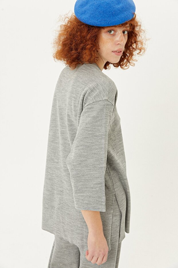 Nakışlı Triko Bluz - 4