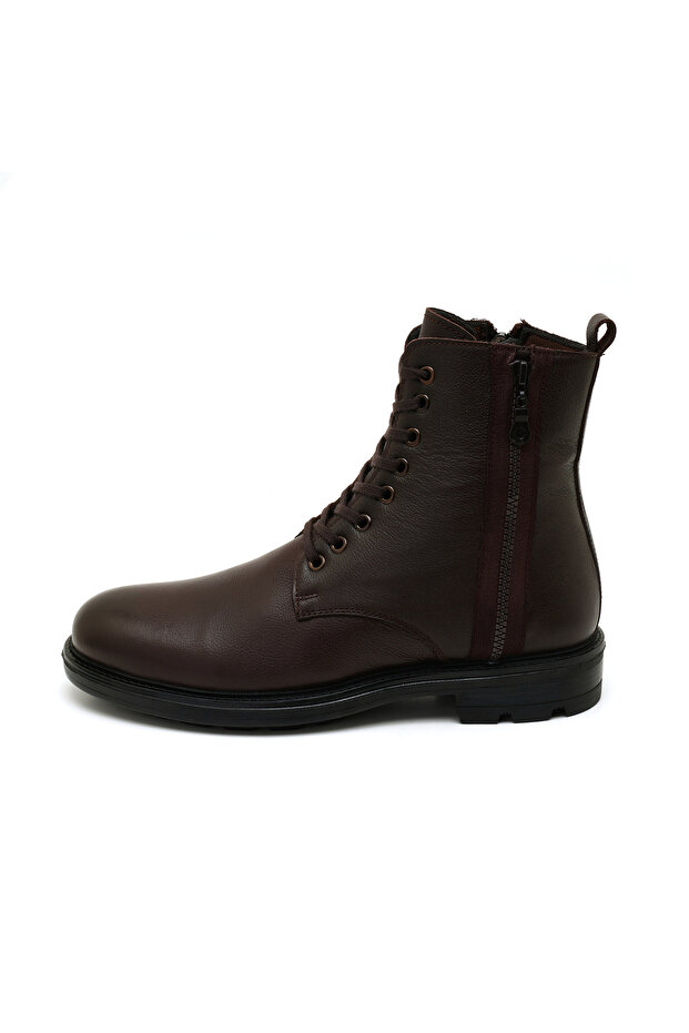 Fausta Kahve Erkek Deri Bot - 4