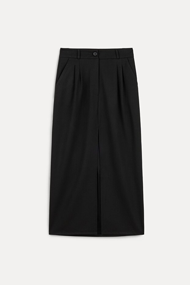 Geschlitzter Midirock - 1