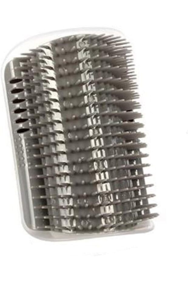 Cat Self Grooming Brush,Cat Scratcher Comb, Massage Toy with Catnip Pouch,for Hairballs (Set of 2) - 1