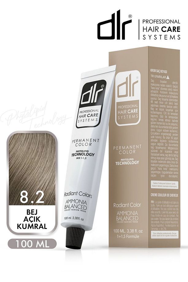 Color Saç Boyası 60ml 8.2 Bej Açık Kumral - Profesyonel Kuaför Kalitesinde Renk Ve Parlaklık! - 1