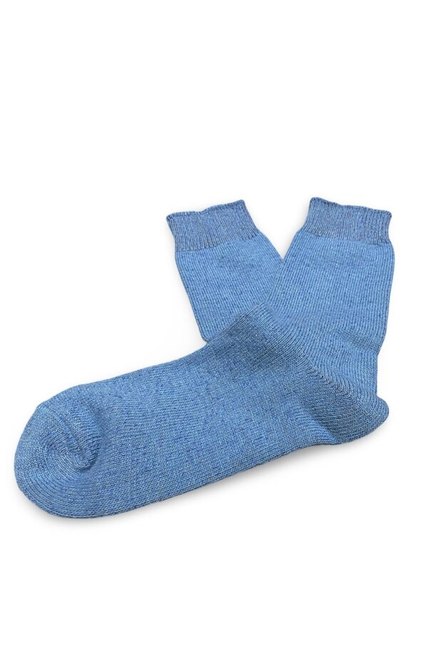 Endémique Studio The Wool Plain Blue-Kadın Çorap - 2