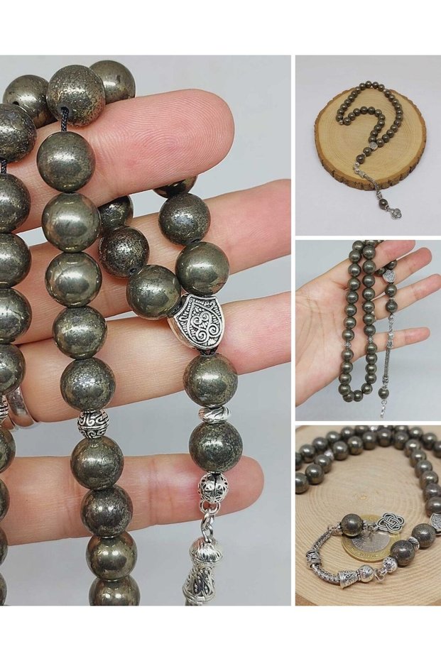 Pyrite Stone 33-Piece Prayer Beads 10mm (36010)