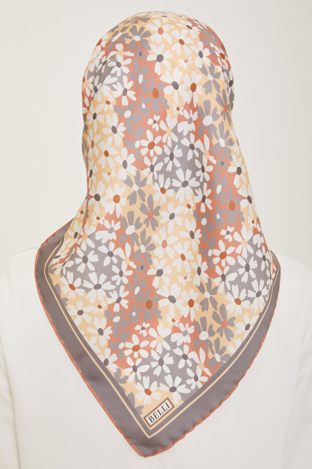 BELLİ SAF İPEK EŞARP 4013D (TWİLL) - 4