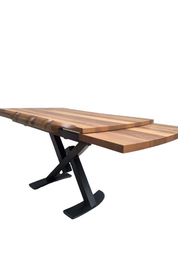 Masa 13766 Ütük Desen Model X Metal Ayak Açılır Benc Tel Sandalye Tabure El Yapım - 5