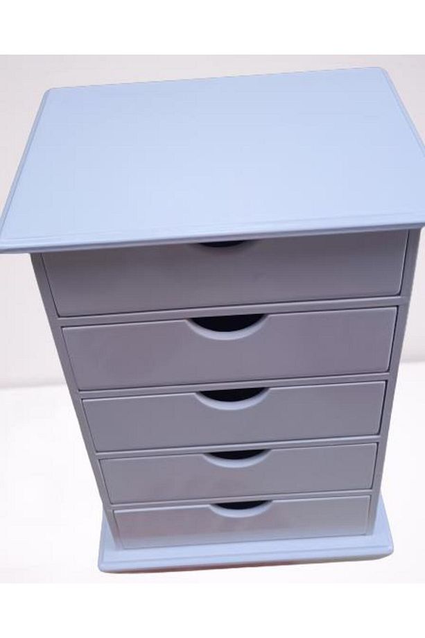 Hobi Erdl 90276 Dekoratif Takı Şifonyer Ahşap Mdf Parlak Beyaz Cnc Model El Yapı - 6