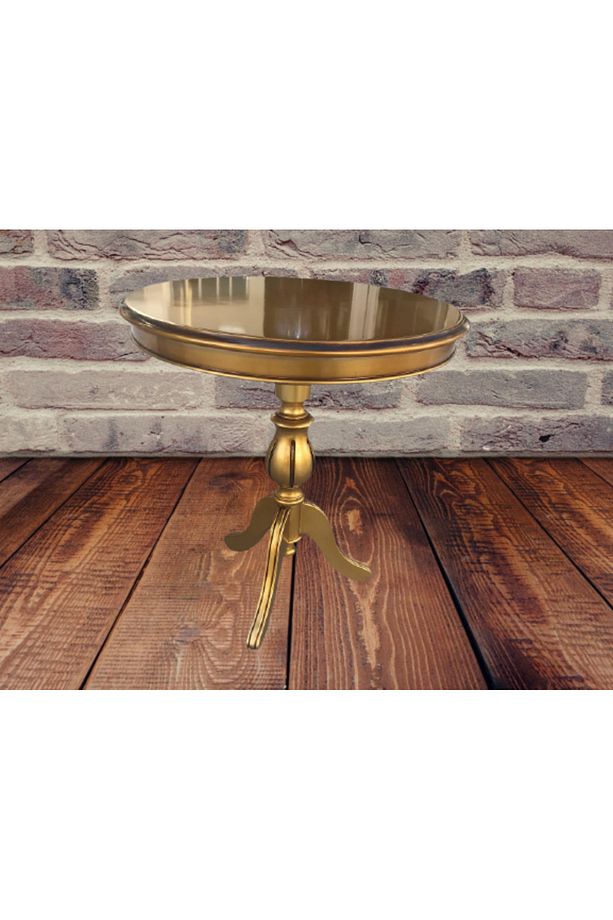 Fiskos 17378 Baba Ayak Parlak Kayın Arslan Ayak Mdf Tabla Parlak Gold El Yapım - 5