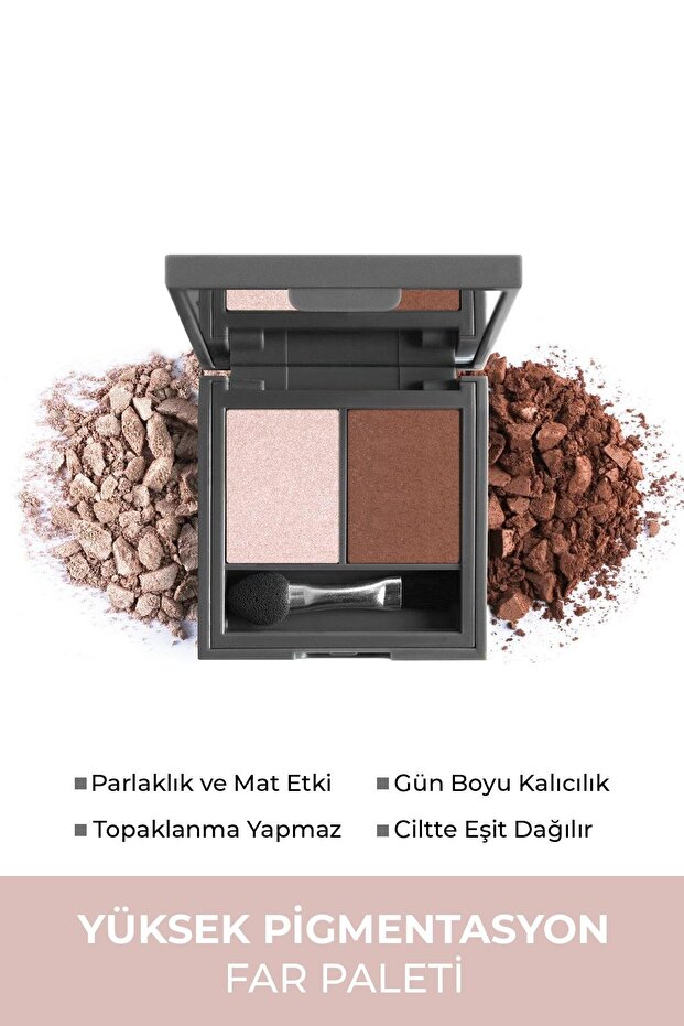 Eyeshadow - Duo Eyeshadow 206 Power of Pearls & Creamy Brown 3 g