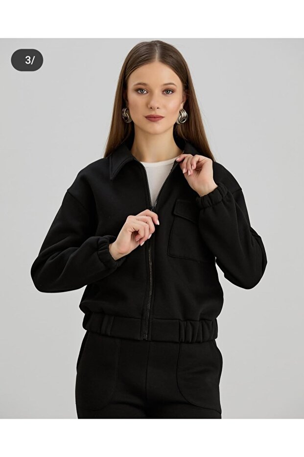 Cep fermuarlı sweat - 3