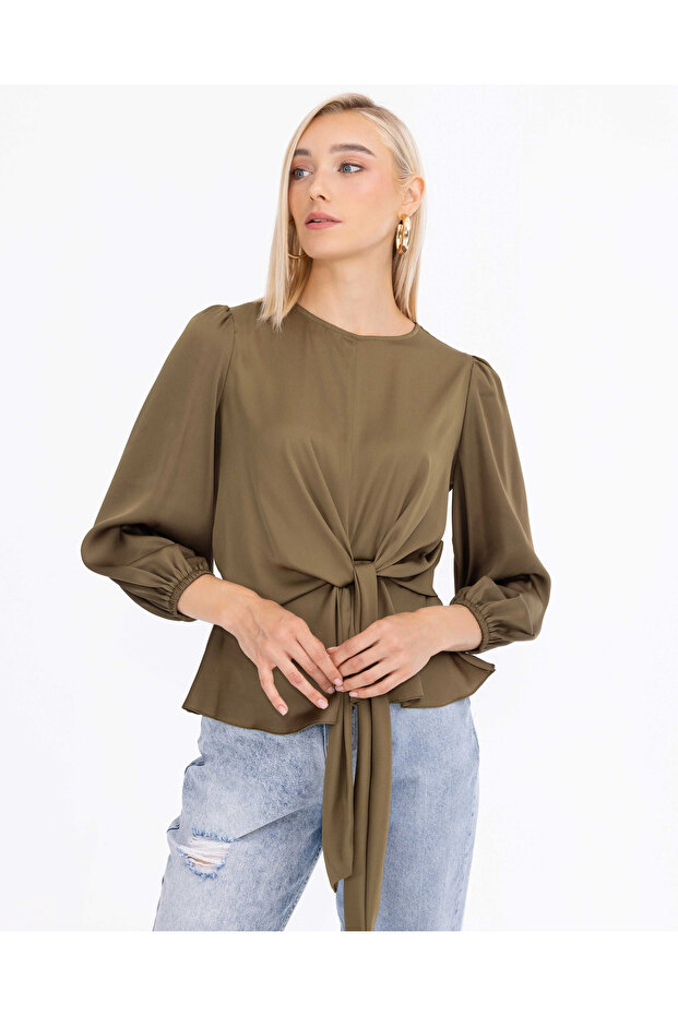 Bağlamalı Bluz - 1