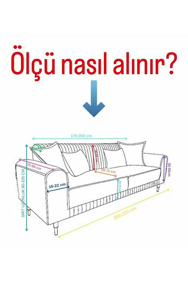 İtalyan Süet Tüm Giydirme 3-3-1-1 Koltuk Örtüsü - 4
