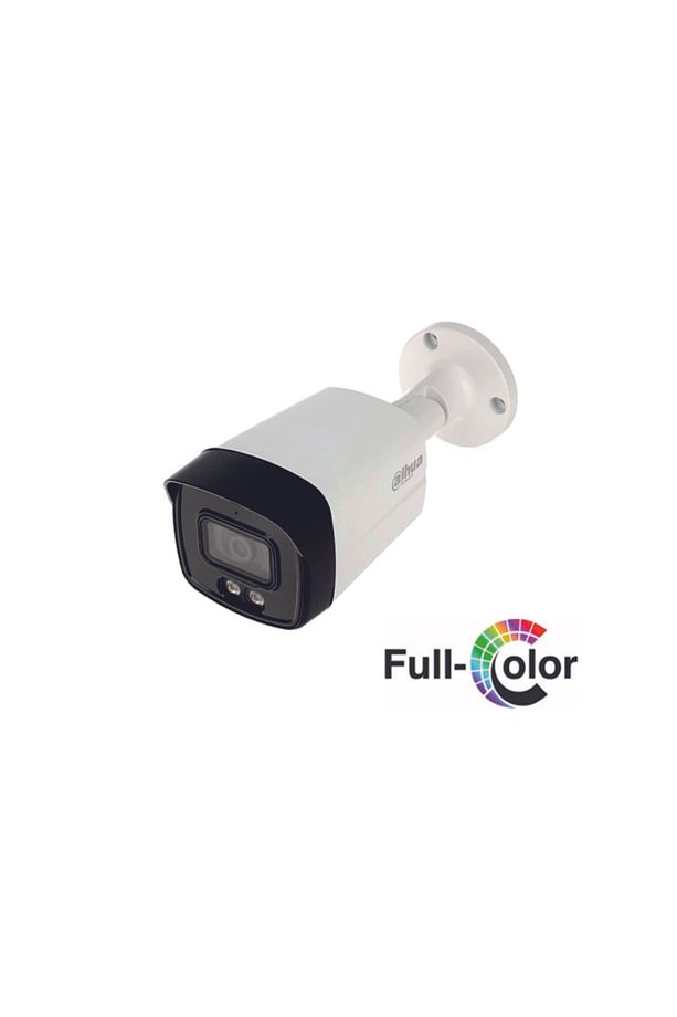 (HAC-HFW1209TLMP-A-LED-0360B) 2MP 3.6MM 40 Metre Dahili Mikrofon FULL COLOR 4IN1 Bullet Kamera - 1