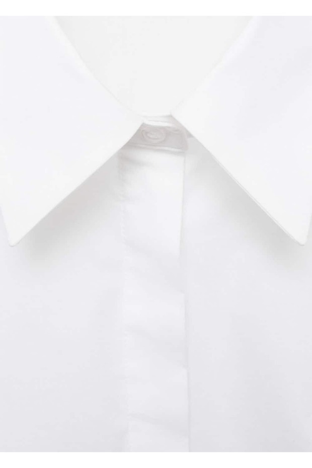 Dar kesim pamuklu gömlek - 6