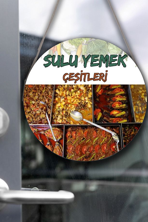 Lokanta Sulu Yemek Salonu için Duvar, Kapı, Tek Taraflı Askılı Pano Karşılama Tabelası, Yemek Tablo - 1