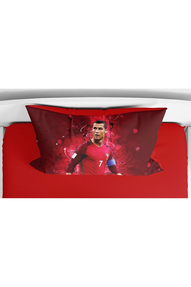 Cristiano Ronaldo 3d Dijital Baskılı Tek Kişilik Erkek Çocuk Nevresim Takımı Genç Nevresim Takımı - 3