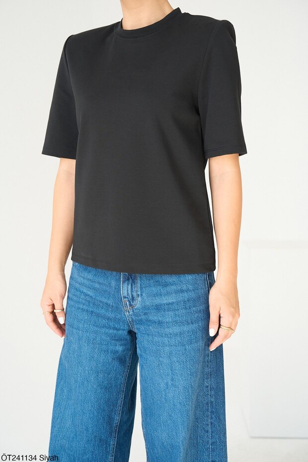 Dámský Crew Neck Tok Texture Basic - 2