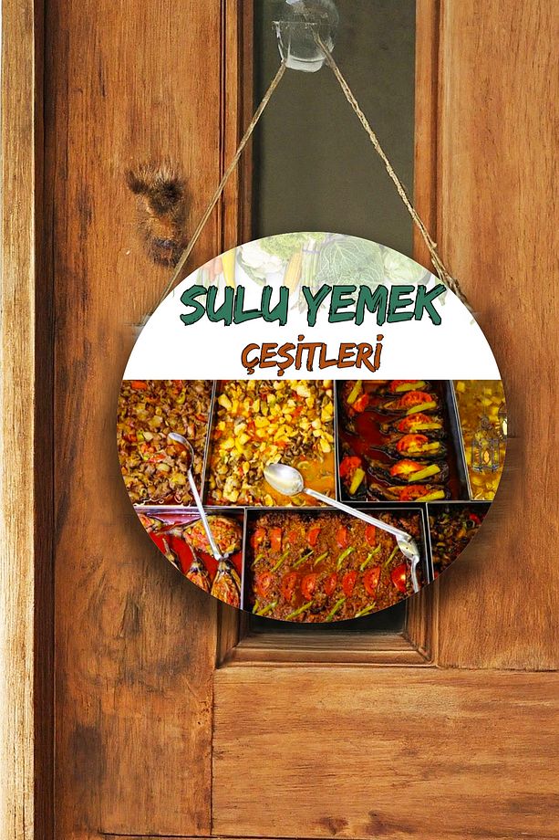 Lokanta Sulu Yemek Salonu için Duvar, Kapı, Tek Taraflı Askılı Pano Karşılama Tabelası, Yemek Tablo - 4