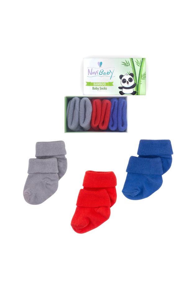 3 Pack Bamboo Newborn Baby Socks I Winter Mix I Baby Girl Boy Socks