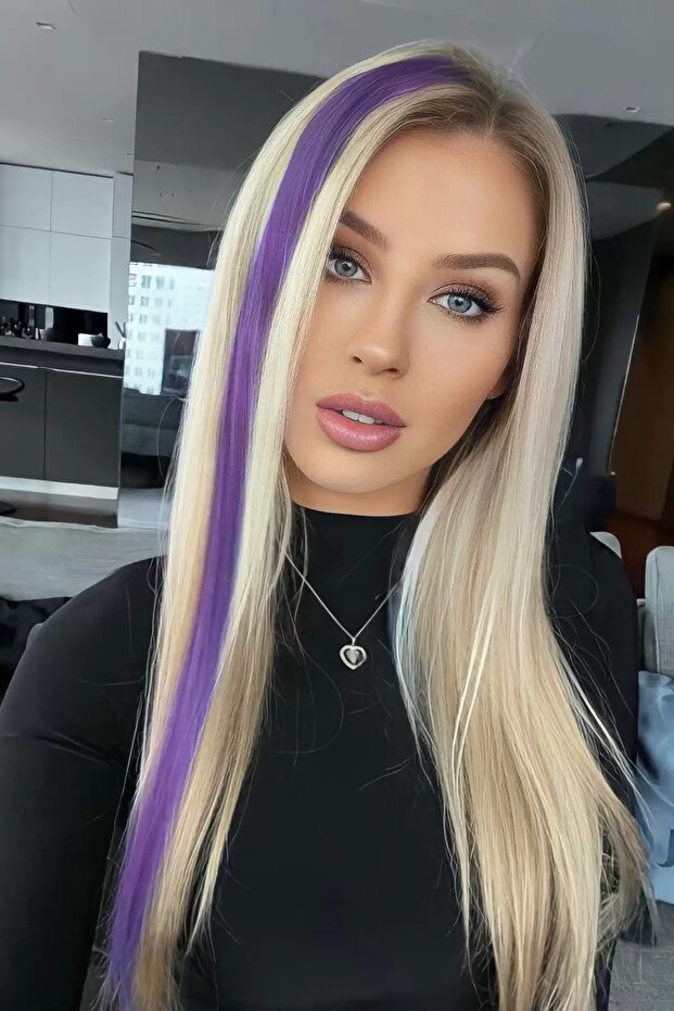 Postă de păr laterală (violet, 50 cm.) - 1