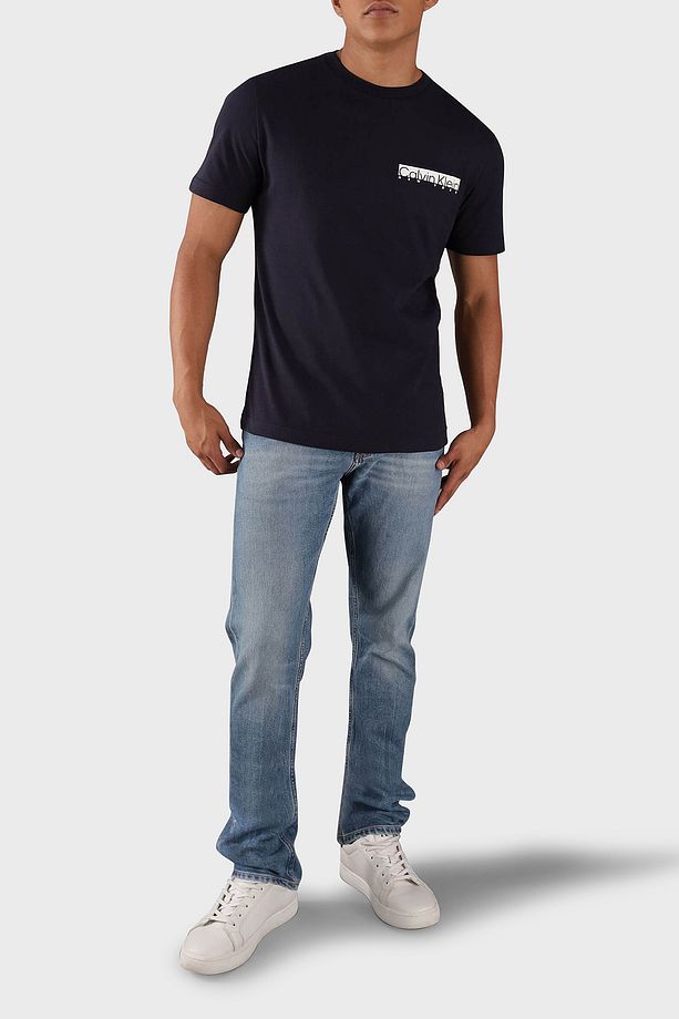 Pamuklu Regular Fit Bisiklet Yaka Logolu T Shirt K10K113800CHW Erkek T SHİRT K10K113800 - 3