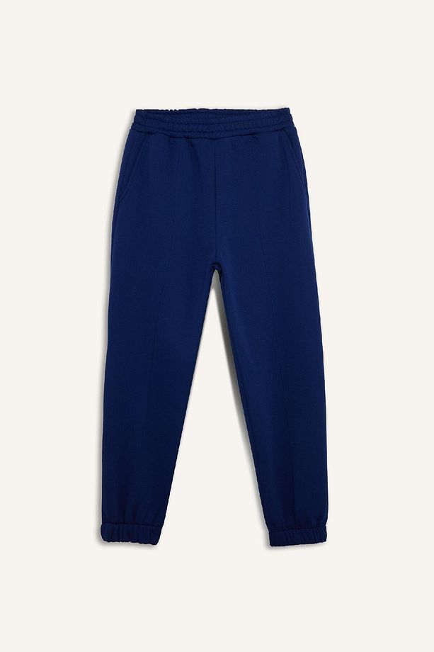 Coool Kalın Jogger Eşofman Altı Basic Düz Cepli Beli Paçası Lastikli E6300AX24WN - 4