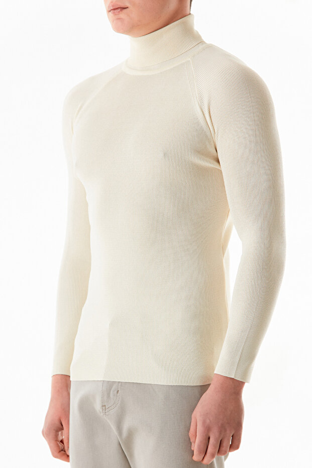 Basic Balıkçı Yaka Triko Kazak - 7