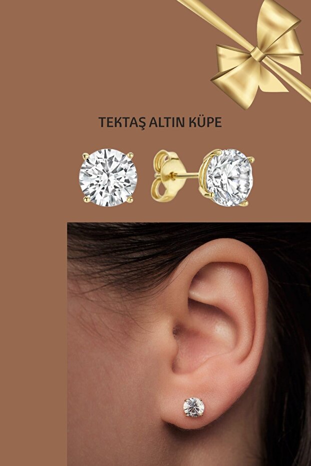 Tektaş Altın Küpe - 6