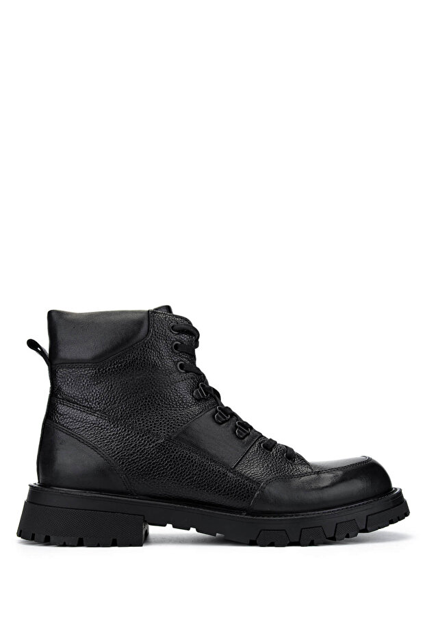 Men's Genuine Leather Black Casual Boots