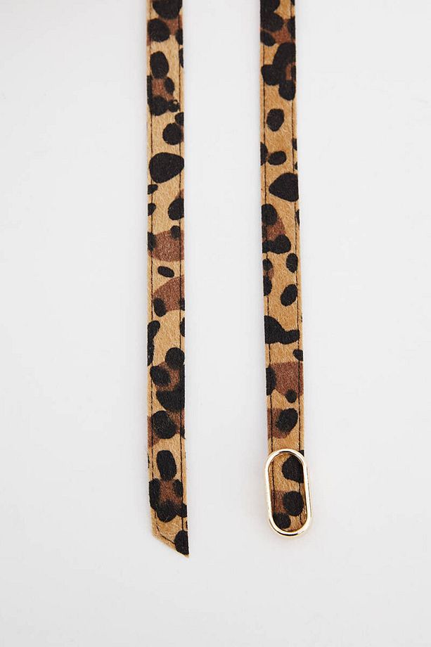 LEOPAR DESENLİ  İP KEMER - 2