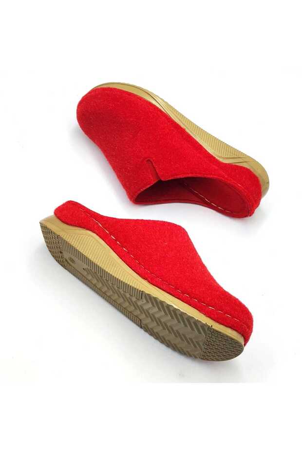 Women's Sabo - Red Felt. - Comfortable Support Structure, Stylish Design, Soft Sole, Suitable for Daily Use - 7