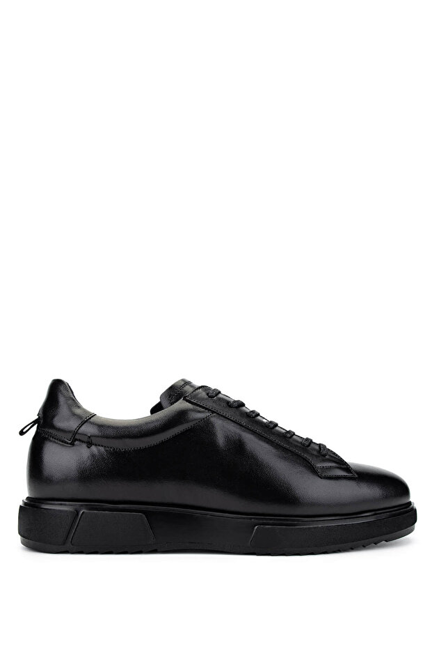 Men's Genuine Leather Black Leather Casual Shoes