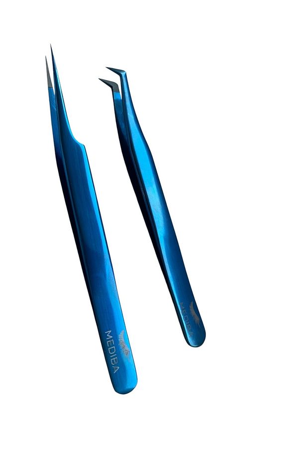 Ipek Kirpik Cımbız seti 2Li Fiber Uç Kirpik Işlemleri Için Ipek Kirpik Cımbız - 2