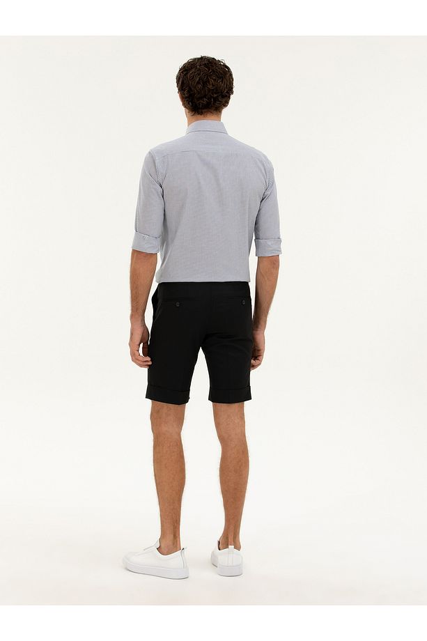 Siyah Slim Fit Şort 50223482-vr046 - 4