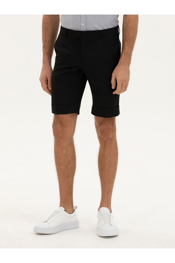 Siyah Slim Fit Şort 50223482-vr046 - 2