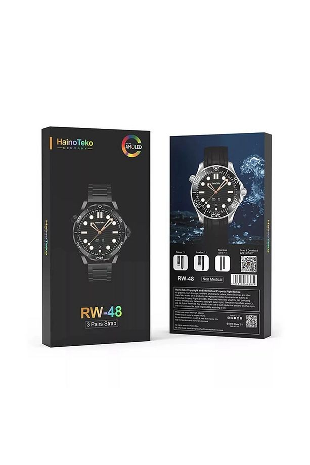 Haino Teko RW-48 Oval Amoled Ekran 3 Kordonlu Akıllı Saat - 4