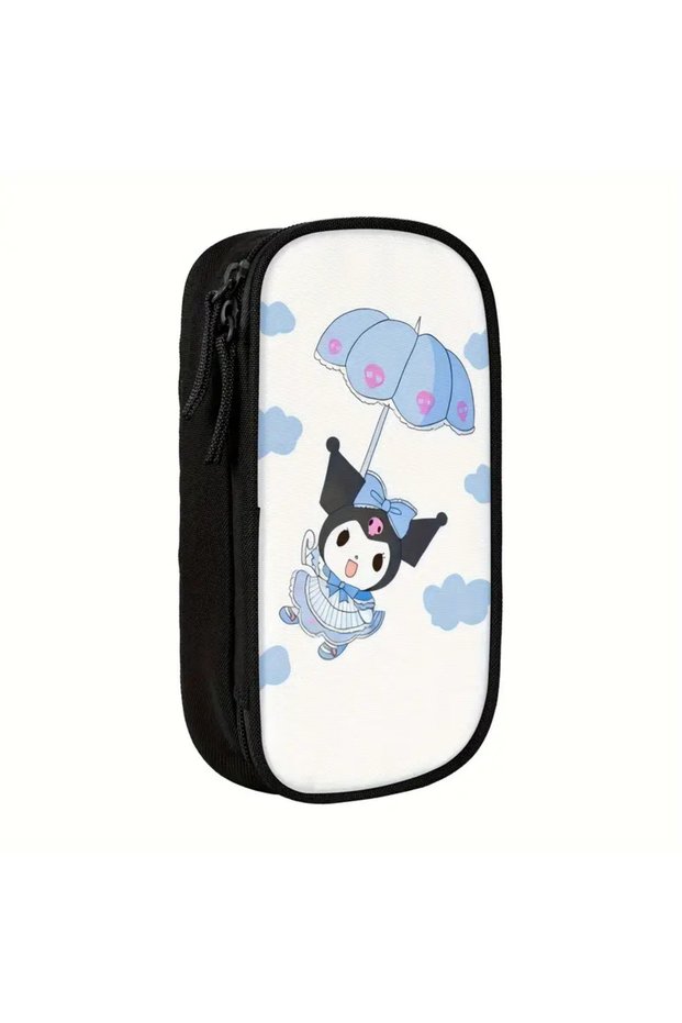 Figured Double Compartment Pencil Case with Separate Sections Inside Yv499787
