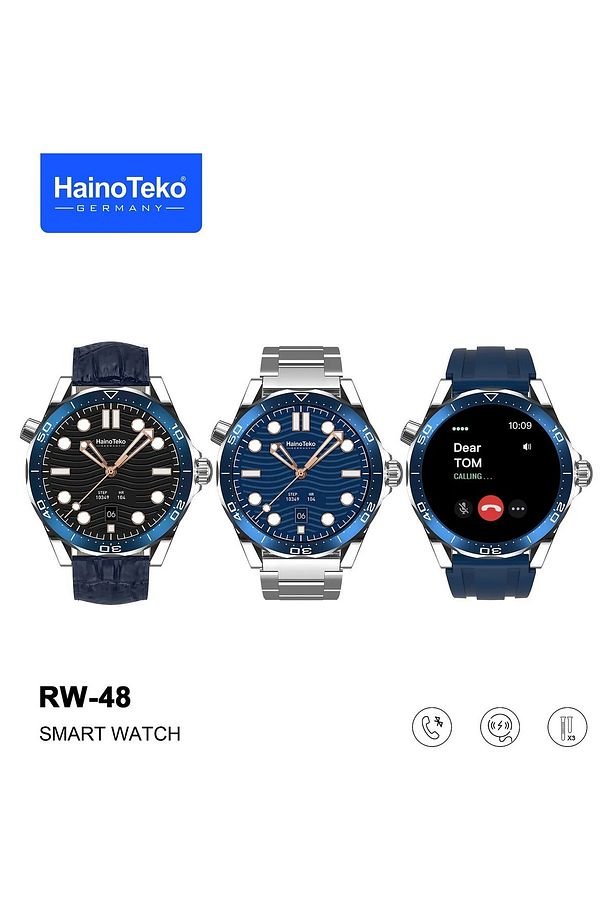 Haino Teko RW-48 Oval Amoled Ekran 3 Kordonlu Akıllı Saat - 3