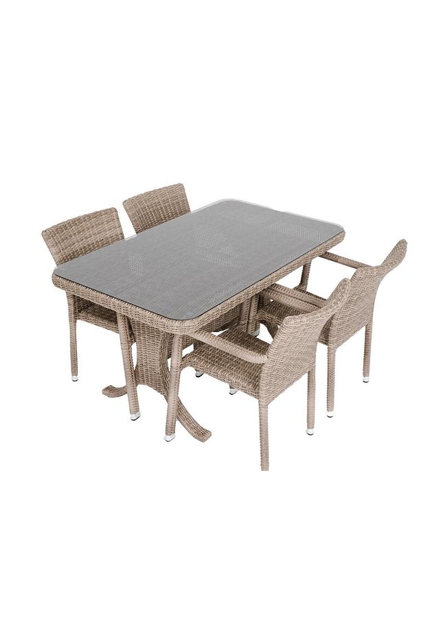 Peter 70x120 Rattan Bahçe Masa Takımı | Rehome - 5