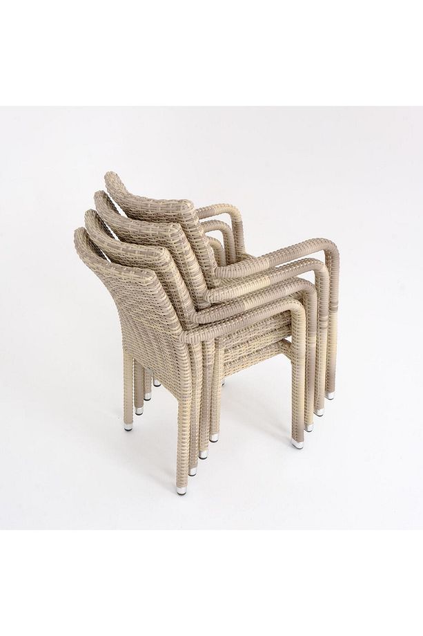 Peter 100x215 Rattan Bahçe Masa Takımı | Rehome - 5