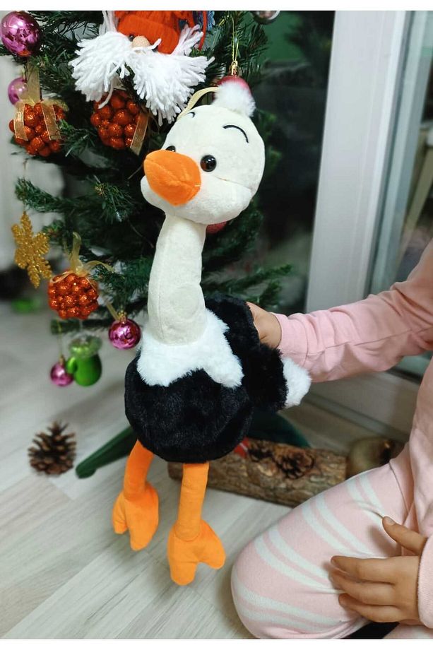 Deve Kuşu Peluş 40 Cm Sevimli Yüksek Kalite Devekuşu Peluşu Hediye Oyuncak - 5