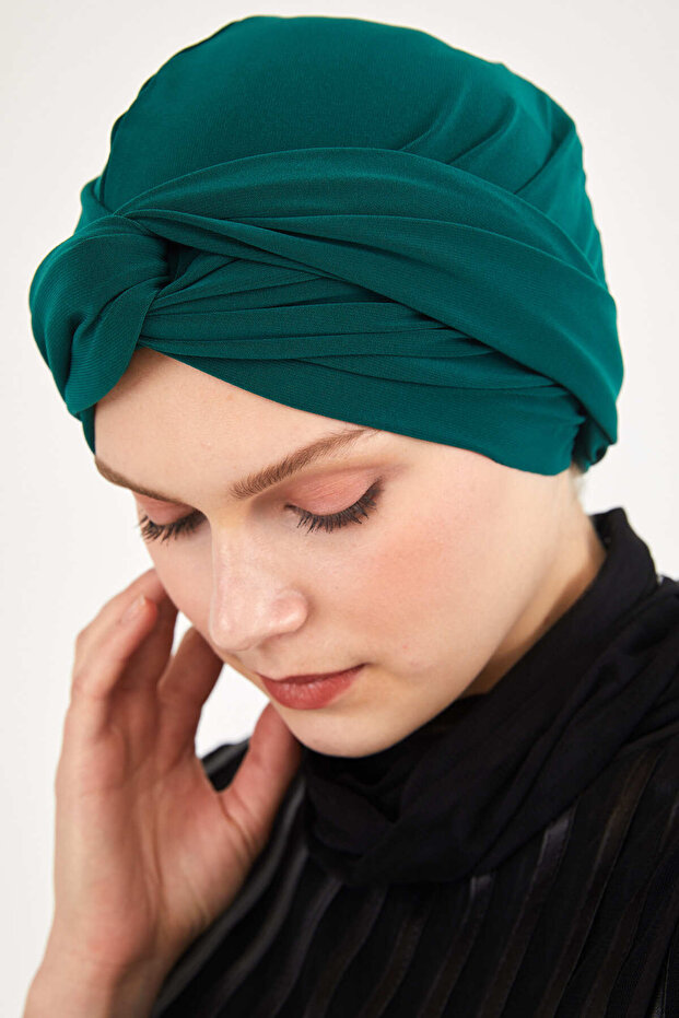 Emerald Sandy Wrapped Bonnet - 2